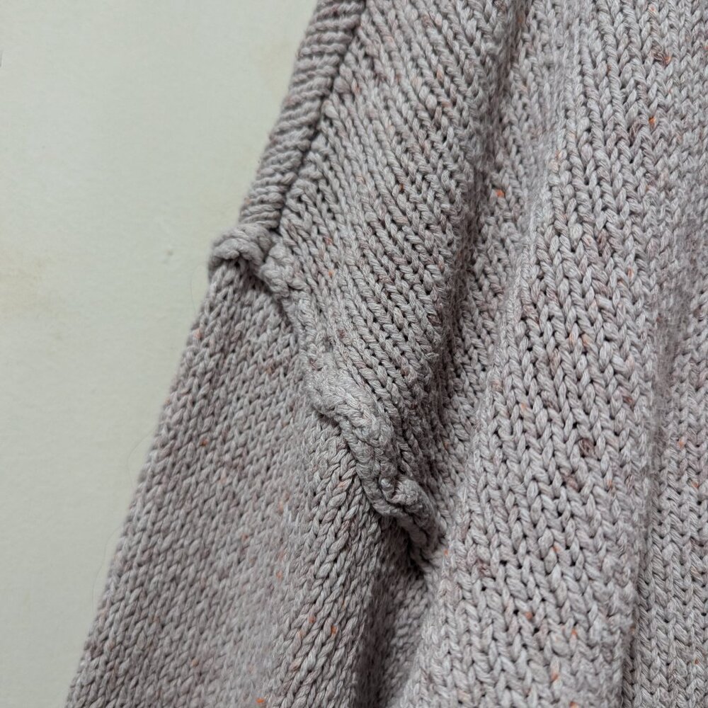 Universal Thread Tan Knit V-Neck Pullover Chunky … - image 4